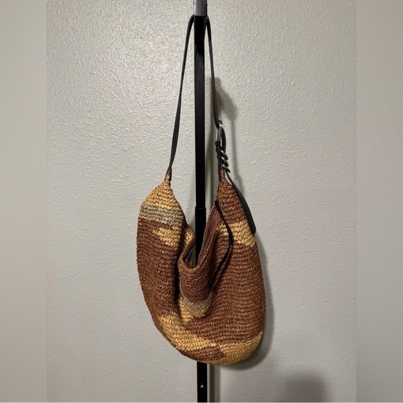 Free People Brown and Tan Woven Shoulder Bag - Picture 4 of 8